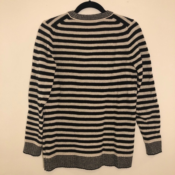 Madewell 100% Merino Wool Striped Cardigan Sweater - Picture 6 of 6